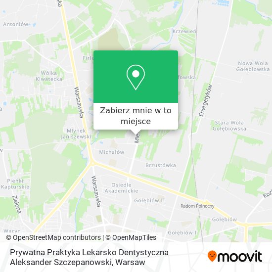 Mapa Prywatna Praktyka Lekarsko Dentystyczna Aleksander Szczepanowski