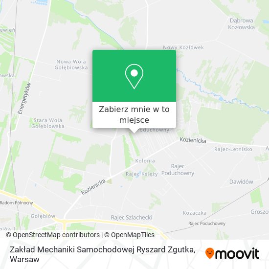 Mapa Zakład Mechaniki Samochodowej Ryszard Zgutka