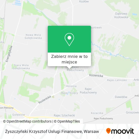 Mapa Żyszczyński Krzysztof Usługi Finansowe