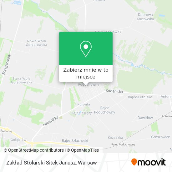 Mapa Zakład Stolarski Sitek Janusz