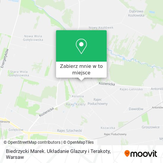 Mapa Biedrzycki Marek. Układanie Glazury i Terakoty