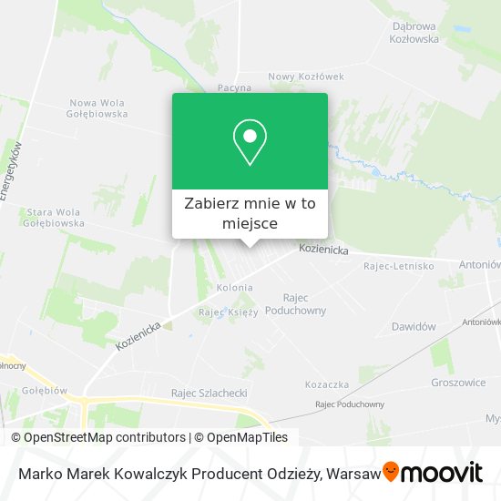 Mapa Marko Marek Kowalczyk Producent Odzieży