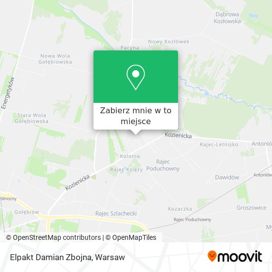 Mapa Elpakt Damian Zbojna