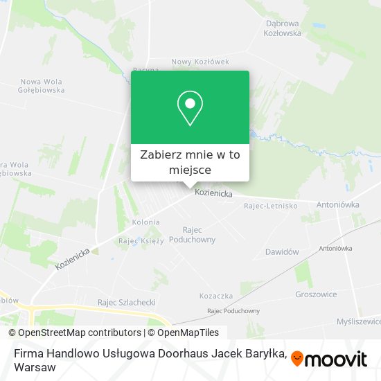 Mapa Firma Handlowo Usługowa Doorhaus Jacek Baryłka