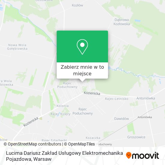 Mapa Lucima Dariusz Zakład Usługowy Elektromechanika Pojazdowa