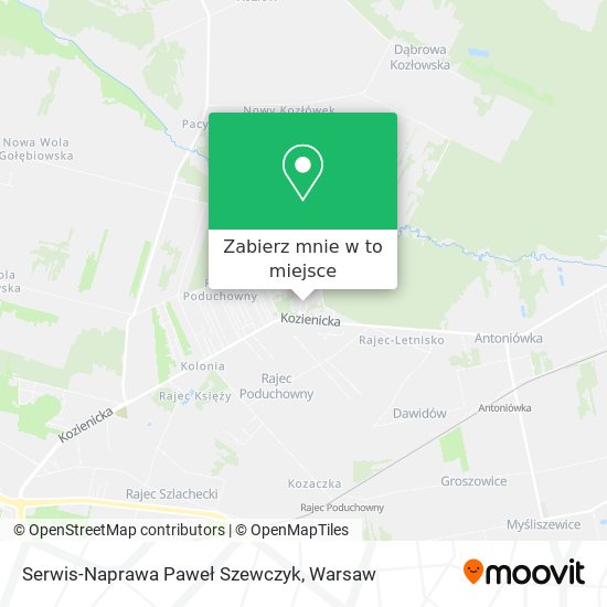 Mapa Serwis-Naprawa Paweł Szewczyk