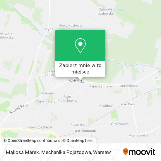 Mapa Mąkosa Marek. Mechanika Pojazdowa