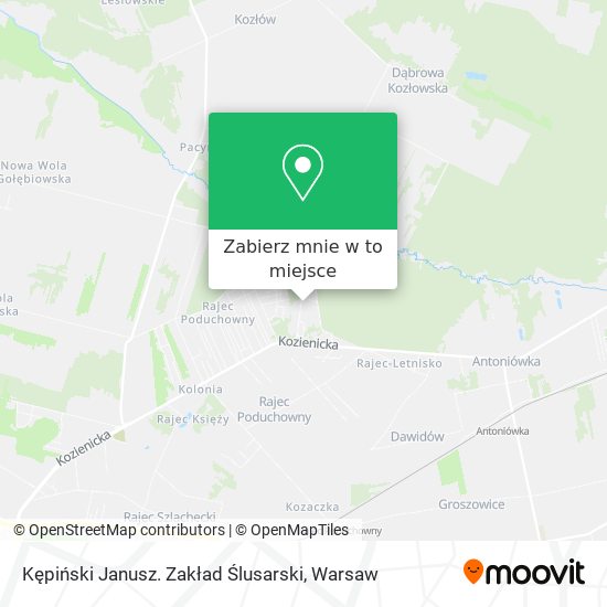 Mapa Kępiński Janusz. Zakład Ślusarski