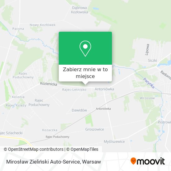 Mapa Mirosław Zieliński Auto-Service