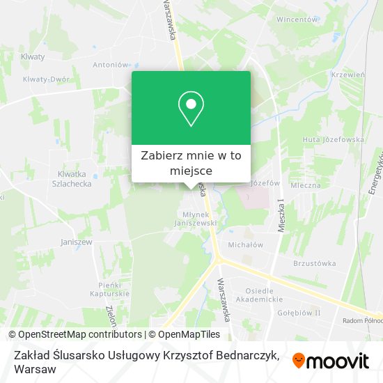 Mapa Zakład Ślusarsko Usługowy Krzysztof Bednarczyk