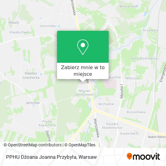 Mapa PPHU Dżoana Joanna Przybyła