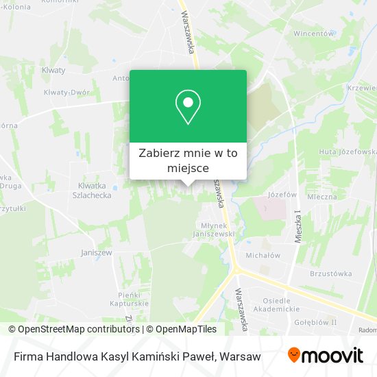 Mapa Firma Handlowa Kasyl Kamiński Paweł