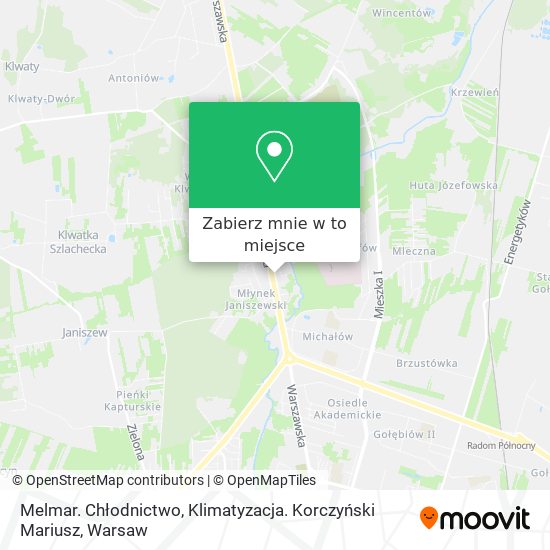 Mapa Melmar. Chłodnictwo, Klimatyzacja. Korczyński Mariusz