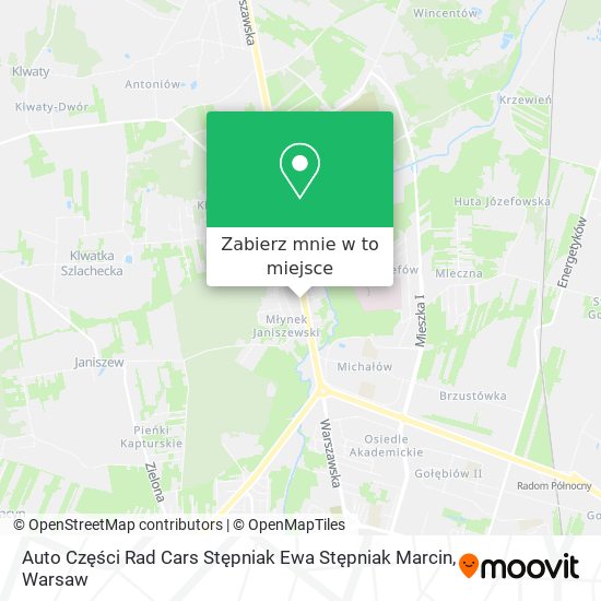 Mapa Auto Części Rad Cars Stępniak Ewa Stępniak Marcin