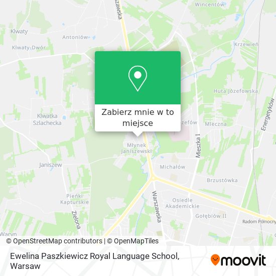 Mapa Ewelina Paszkiewicz Royal Language School