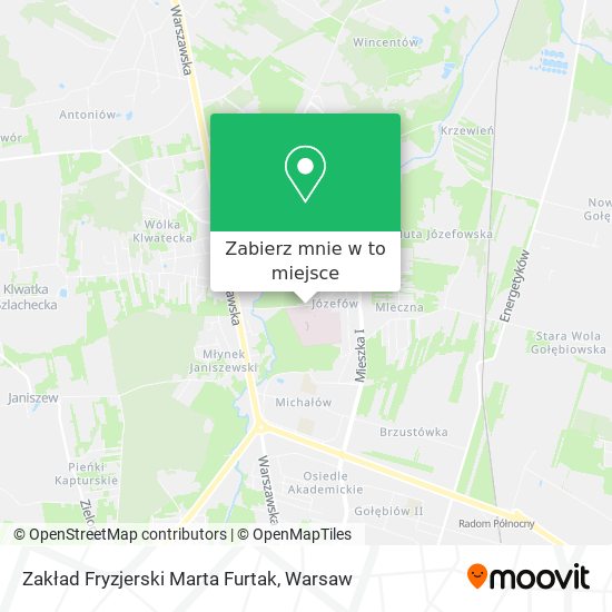 Mapa Zakład Fryzjerski Marta Furtak