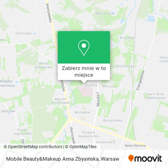 Mapa Mobile Beauty&Makeup Anna Zbysińska