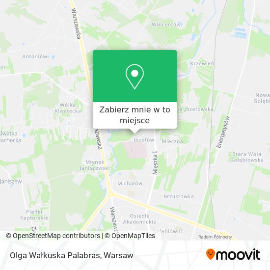 Mapa Olga Wałkuska Palabras