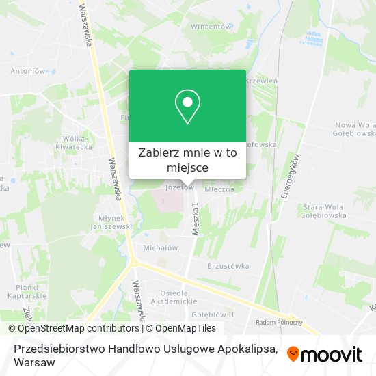 Mapa Przedsiebiorstwo Handlowo Uslugowe Apokalipsa