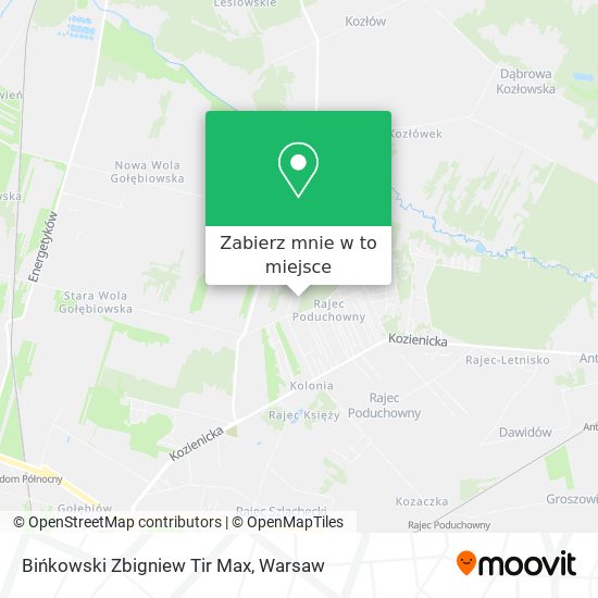 Mapa Bińkowski Zbigniew Tir Max