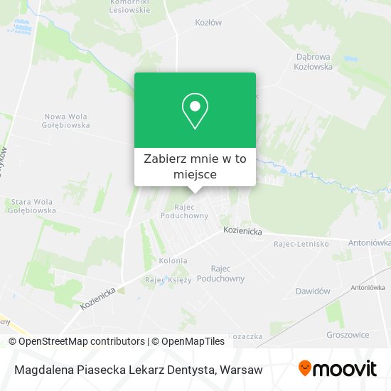 Mapa Magdalena Piasecka Lekarz Dentysta