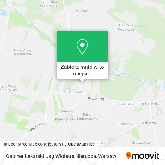 Mapa Gabinet Lekarski Usg Wioletta Nierubca