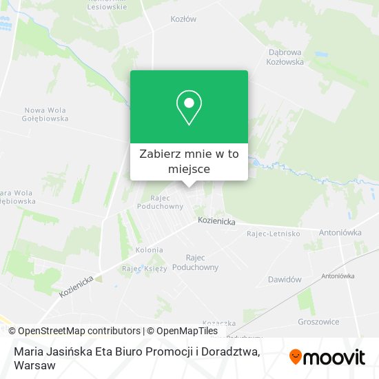 Mapa Maria Jasińska Eta Biuro Promocji i Doradztwa