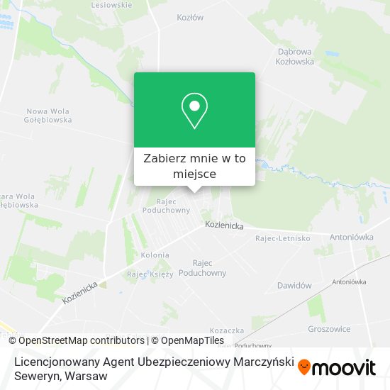 Mapa Licencjonowany Agent Ubezpieczeniowy Marczyński Seweryn