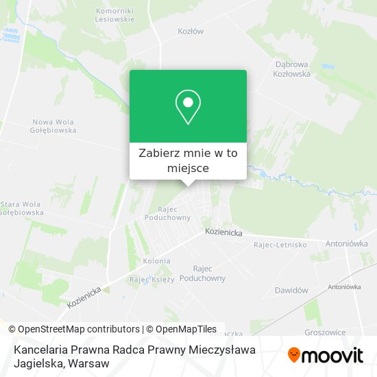 Mapa Kancelaria Prawna Radca Prawny Mieczysława Jagielska