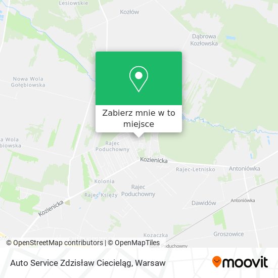 Mapa Auto Service Zdzisław Ciecieląg