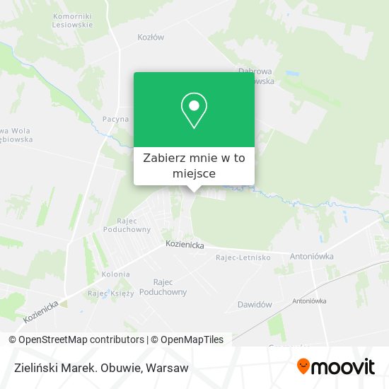 Mapa Zieliński Marek. Obuwie