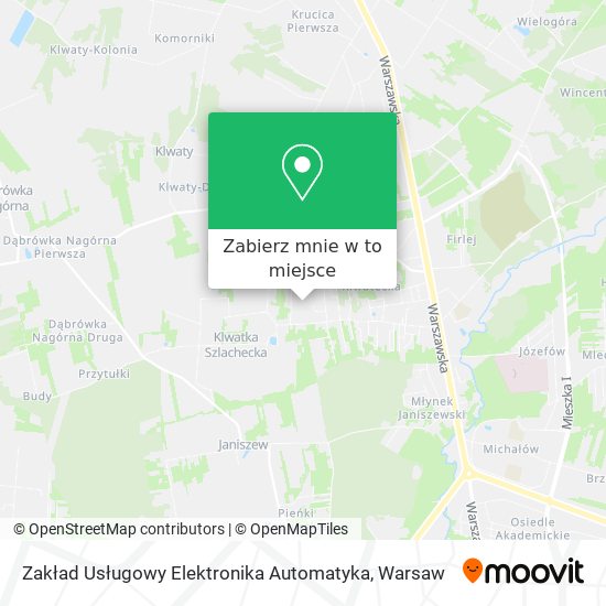 Mapa Zakład Usługowy Elektronika Automatyka