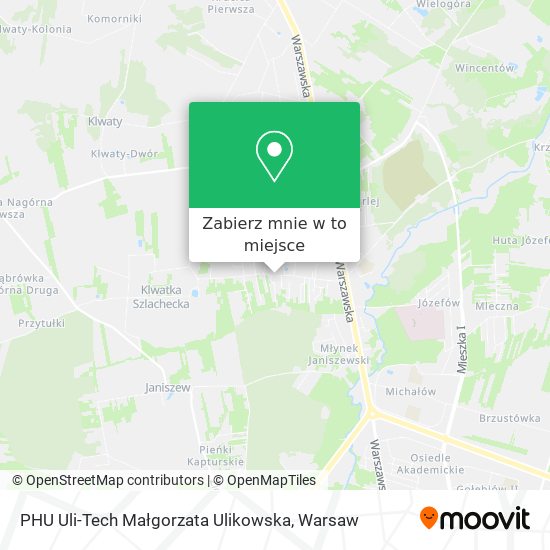 Mapa PHU Uli-Tech Małgorzata Ulikowska