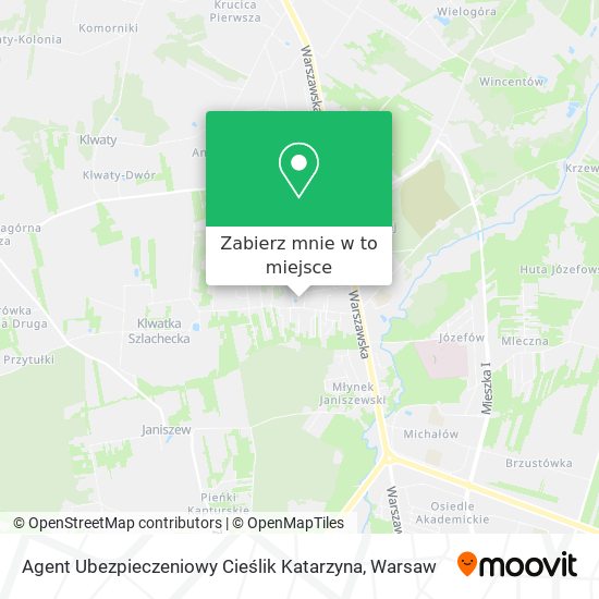 Mapa Agent Ubezpieczeniowy Cieślik Katarzyna