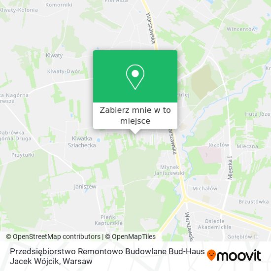 Mapa Przedsiębiorstwo Remontowo Budowlane Bud-Haus Jacek Wójcik