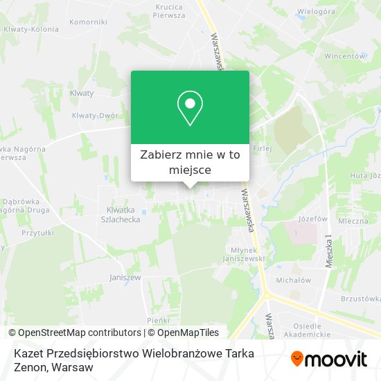 Mapa Kazet Przedsiębiorstwo Wielobranżowe Tarka Zenon