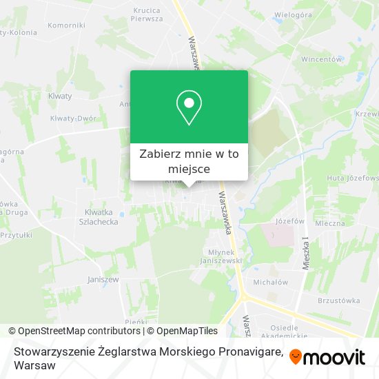 Mapa Stowarzyszenie Żeglarstwa Morskiego Pronavigare