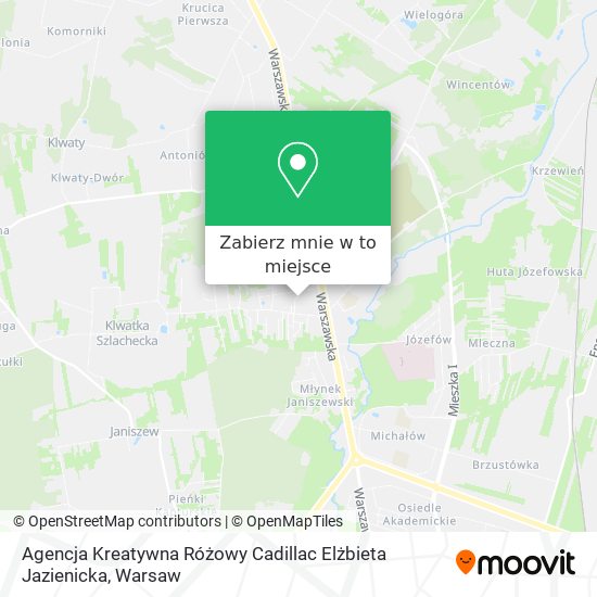 Mapa Agencja Kreatywna Różowy Cadillac Elżbieta Jazienicka