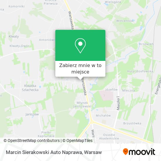 Mapa Marcin Sierakowski Auto Naprawa