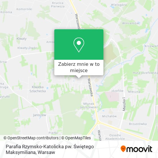 Mapa Parafia Rzymsko-Katolicka pw. Świętego Maksymiliana