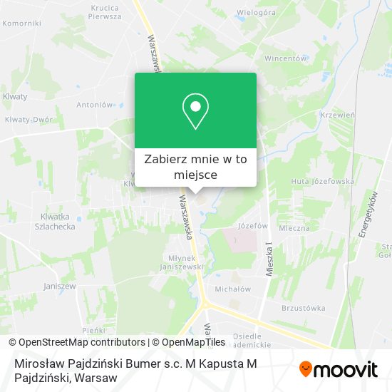 Mapa Mirosław Pajdziński Bumer s.c. M Kapusta M Pajdziński