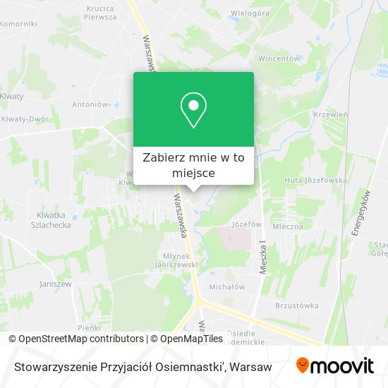 Mapa Stowarzyszenie Przyjaciół Osiemnastki'