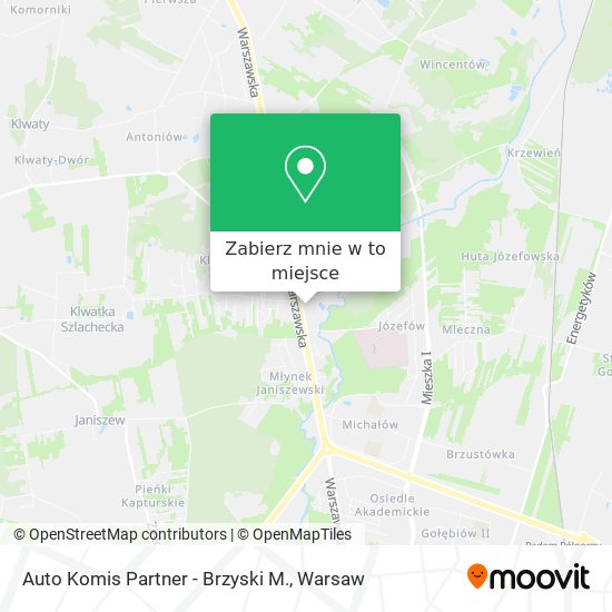 Mapa Auto Komis Partner - Brzyski M.