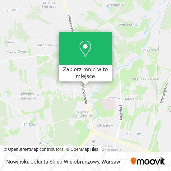 Mapa Nowinska Jolanta Sklep Wielobranzowy