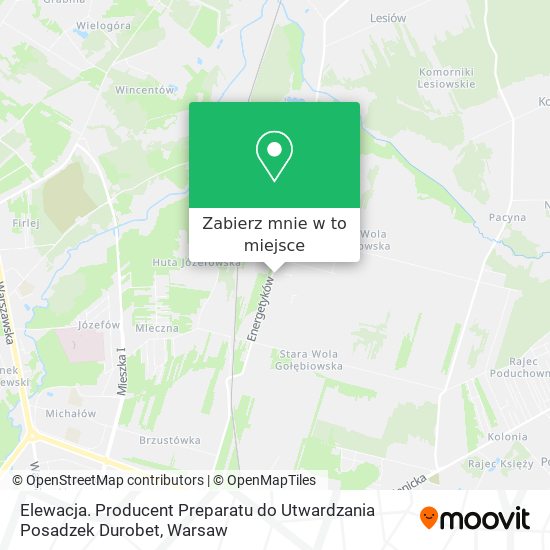 Mapa Elewacja. Producent Preparatu do Utwardzania Posadzek Durobet