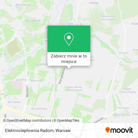 Mapa Elektrociepłownia Radom