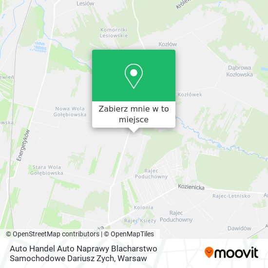 Mapa Auto Handel Auto Naprawy Blacharstwo Samochodowe Dariusz Zych