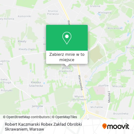 Mapa Robert Kaczmarski Robex Zakład Obróbki Skrawaniem