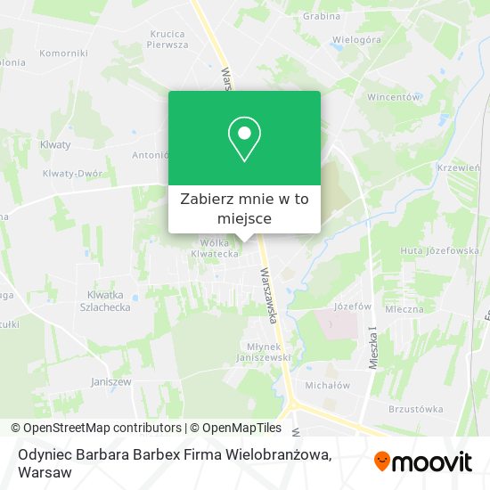 Mapa Odyniec Barbara Barbex Firma Wielobranżowa