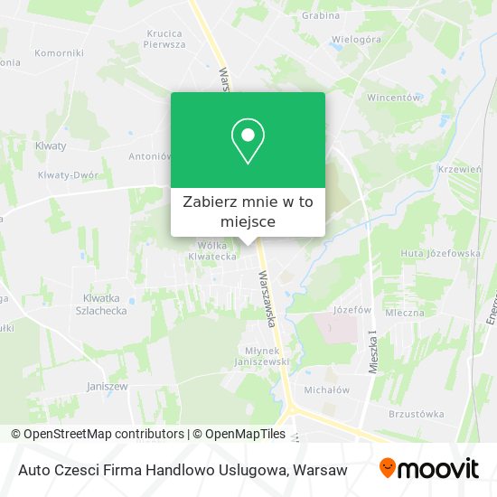 Mapa Auto Czesci Firma Handlowo Uslugowa